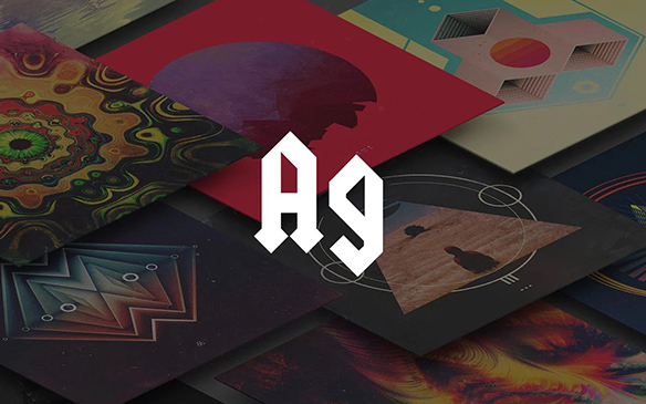 A spread of album cover artwork licensed through Art Grab